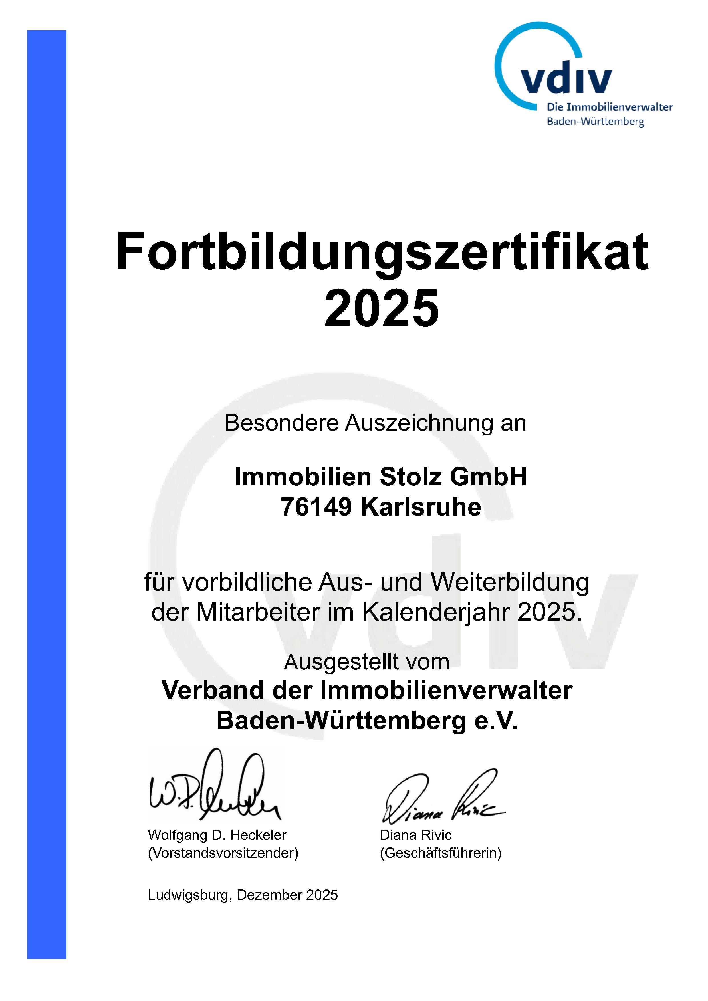 Fortbildugnsnachweis 2025